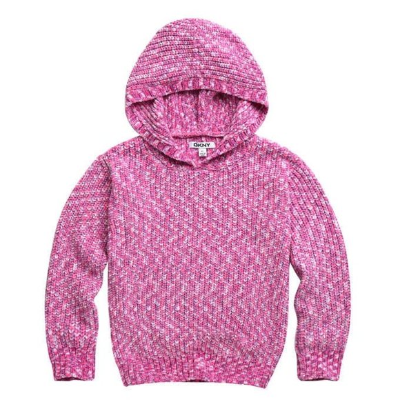 Nwt Dkny Youth Chenille Hooded Sweater 